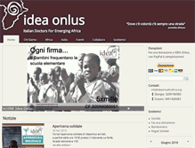 Tablet Screenshot of ideaonlusforafrica.org